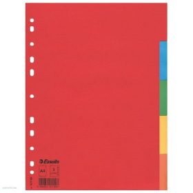 Elválasztólap ESSELTE  A/4 karton 5rész