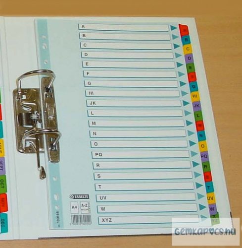 Regiszter ESSELTE A/4 A-Z karton MYLAR