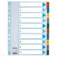 Regiszter ESSELTE A/4 1-10 karton MYLAR