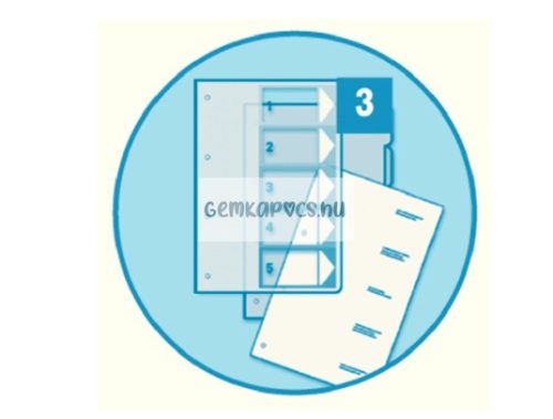 Regiszter ESSELTE A/4 1-12 PP nyomtatható MAXI