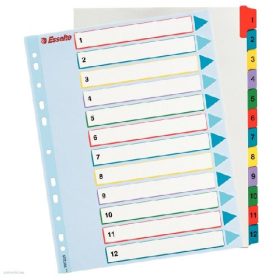 Regiszter újraírható ESSELTE A/4 1-12 részes 100209