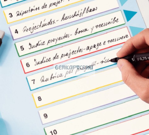 Regiszter újraírható ESSELTE A/4 1-12 részes 100209