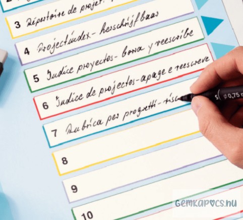 Regiszter újraírható Esselte A/4 1-31 részes 100210