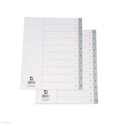Regiszter Q-CONNECT A/4 1-31 szürke műanyag