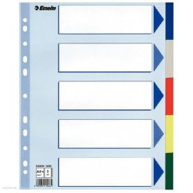 Elválasztólap ESSELTE A/4 műanyag 5rész Maxi