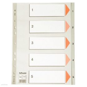 Regiszter ESSELTE A/4 1-5 műanyag