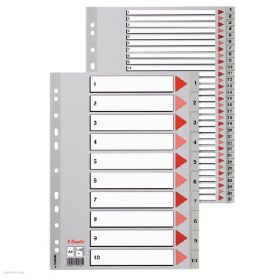 Regiszter ESSELTE A/4 1-6 műanyag