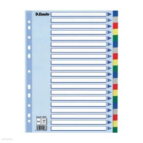 Elválasztólap ESSELTE A/4 színes műanyag 12rész