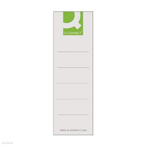 Iratrendező cserecímke 7,5 cm-es iratrendezőkhöz 20 db-os Q-Connect KF00775 50*157 mm