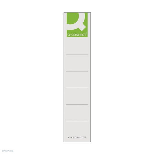 Iratrendező cserecímke 5cm-es iratrendezőkhöz 10db-os Q-Connect KF00774 29*157 mm