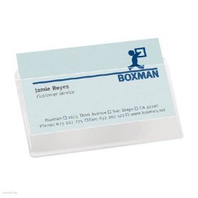   Névjegytartó tok, 3L öntapadós, a hosszabb oldalán nyitott