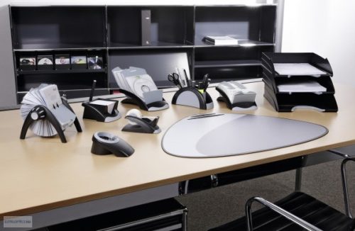 Névjegykártyatartó Durable Vegas Visifix Flip forgatható 400 kártyahely 2417/23 ezüst