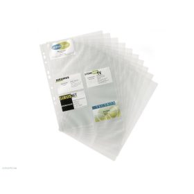 Névjegytartó betét 10db A4 Visifix 2389 (24412-höz)