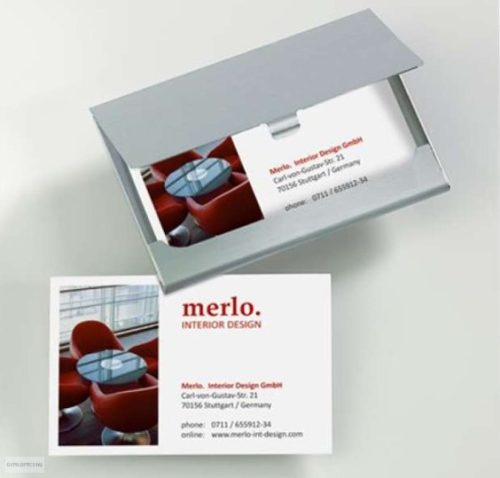 Névjegytartó 15 kártya matt alu SIGEL VZ135