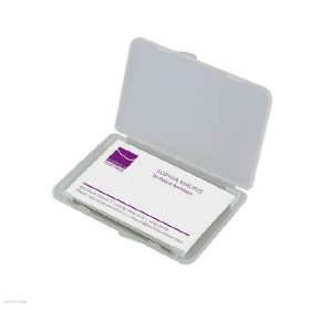   Névjegytartó 15 kártya átlátszó matt műanyag SIGEL VA140