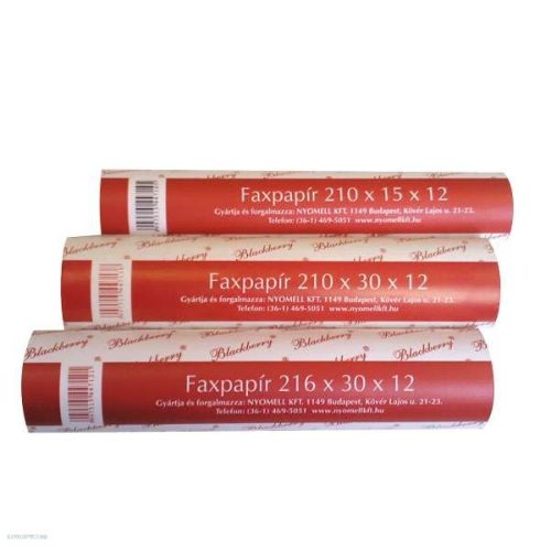 Faxpapír 210 mm x 30 m/12 mm