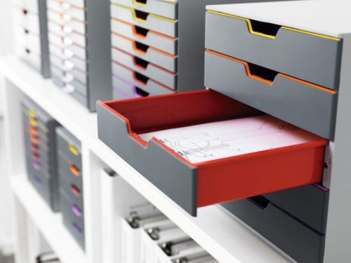 Irattároló doboz, Durable Varicolor, 5 fiókos, 760527