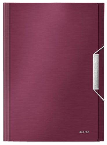 Irattartó harmonika PP LEITZ Style 6 rekeszes piros
