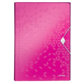 Irattartó harmonika PP LEITZ WOW 6 rekeszes rózsa