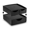 Irattároló doboz, CEP Build A Box, 3 fiókos, fekete, 1-21 F