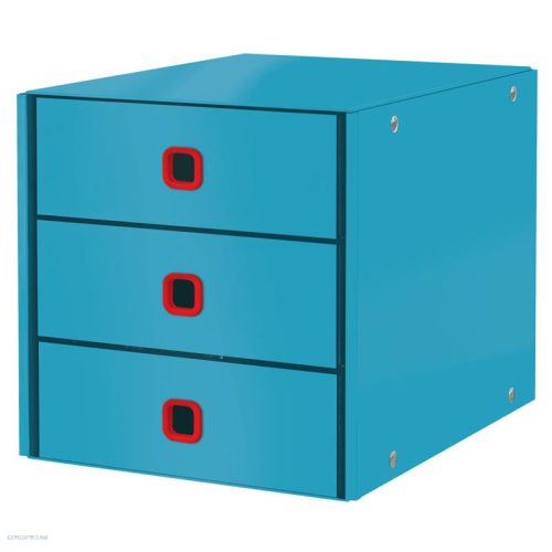 Irattároló doboz, Leitz Cosy Click & Store, 3 fiókos, három színben