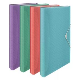   Irattartó harmonika PP ESSELTE Colour'Breeze áttetsző kék