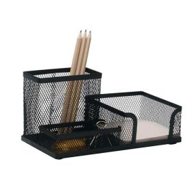   Íróasztali rendszerező fémhálós, 3 részes, Q-Connect KF16572, fekete