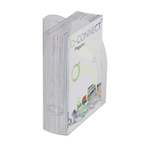 Iratpapucs, műanyag, Offics Products, áttetsző kék