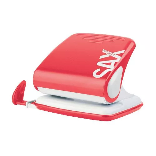 Lyukasztó Sax Design 418 25lap piros