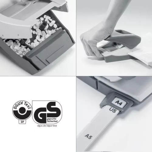 Lyukasztó Leizt 5008 WOW Leitz fém metálfényű 30lap piros