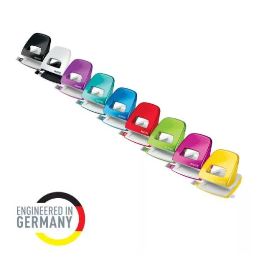 Lyukasztó Leizt 5008 WOW Leitz fém metálfényű 30lap piros