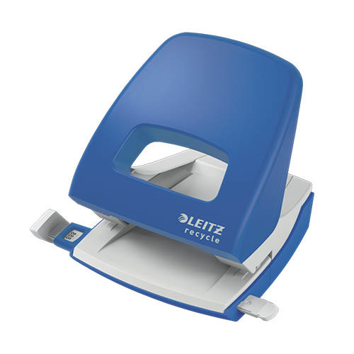 Lyukasztó Leitz Recycle Nexxt, 30 lap, kék