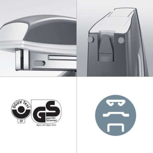 Fűzőgép 5502 Leitz WOW lakkfényű 30lap fém piros