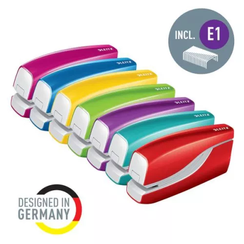 Fűzőgép elemes/elektromos Leitz WOW 10 lap piros