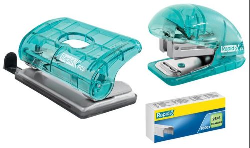 Fűzőgép RAPID Colour'Ice mini 10lap áttetsző kék