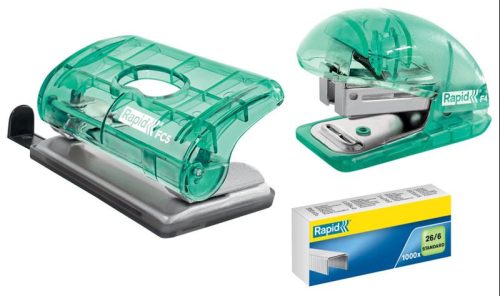 Fűzőgép RAPID Colour'Ice mini 10lap áttetsző zöld