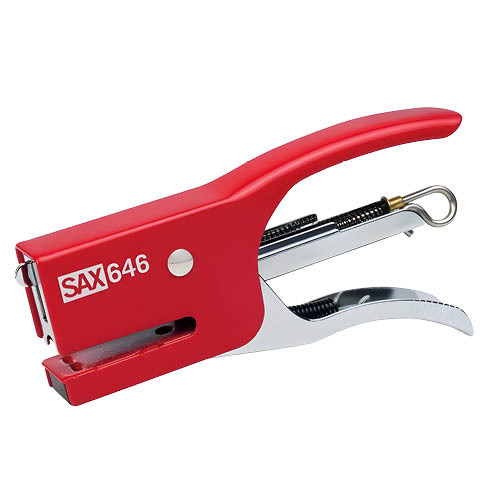 Fűzőgép SAX 646, 15 lap, piros