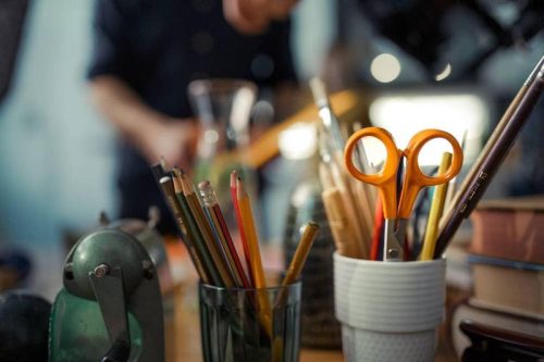 Olló, 17 cm, irodai, Classic Fiskars 9859