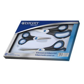   Univerzális olló, Wescott Easy Grip, 3 darabos készlet (14 cm, 20 cm, 24,5 cm)