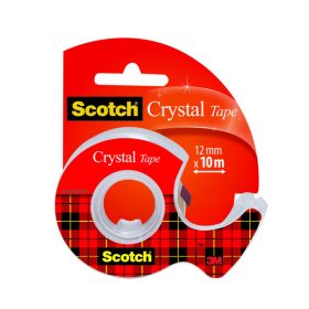   Rag.szalag 12 mm × 10 m Scotch Crystal 6-1210D, utántölthető adagolón