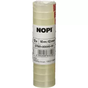   Ragasztószalag NOPI (Tesa Basic) 12mm x 10m, 12 db/csm zsugorfóliázva (57881)