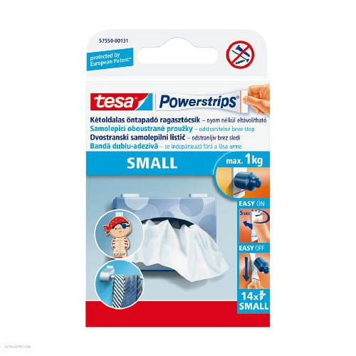 Ragasztócsík Tesa Powerstrips kisméretű