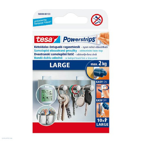 Ragasztócsík Tesa Powerstrips nagyméretű