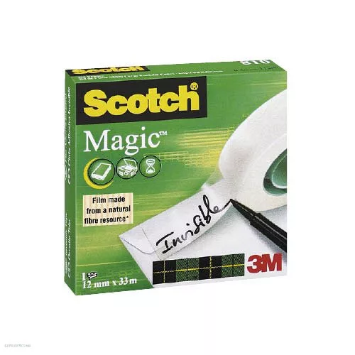 Ragasztószalag 12mmx33m Scotch Magic 810 írható