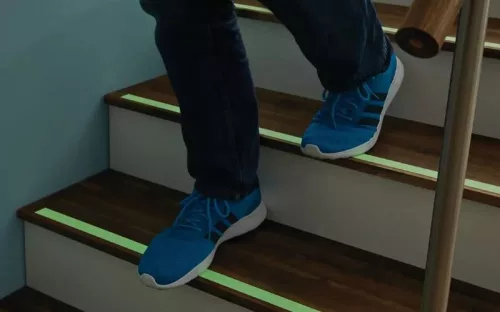 Csúszásgátló szalag transzparens Tesa 25mm x 5m fluoreszkáló 55580