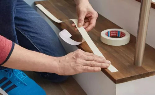 Csúszásgátló szalag transzparens Tesa 25mm x 5m fluoreszkáló 55580