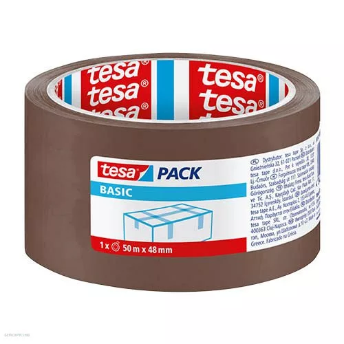 Ragasztószalag 48 mm x 50 m Havannabarna Tesa Basic 58573