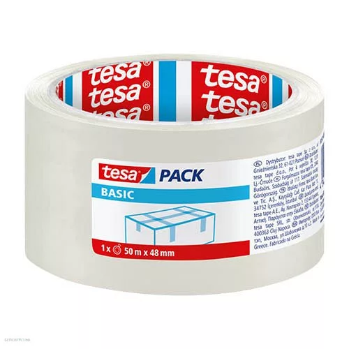 Ragasztószalag 48 mm x 50 m Transzparens Tesa Basic 58572