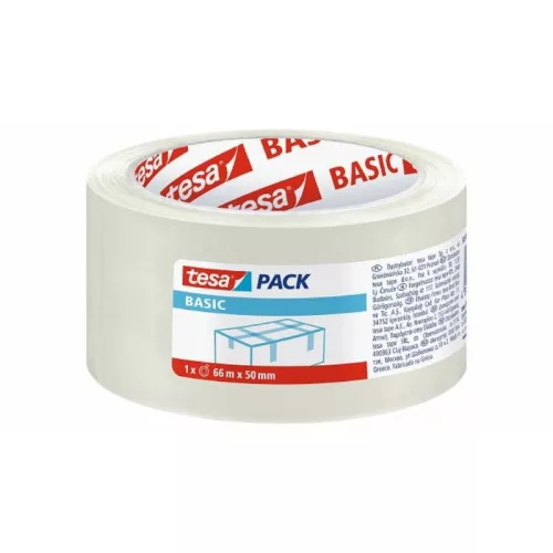 Ragasztószalag 50 mm x 66 m Transzparens Tesa Basic 58570