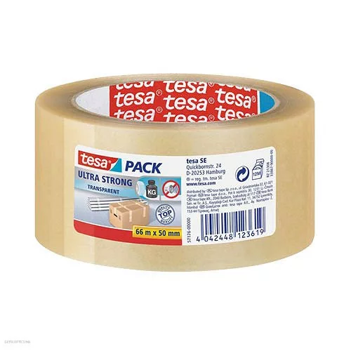 Ragasztószalag 50 mm x 66 m Transzparens Tesapack ultra erős 57176